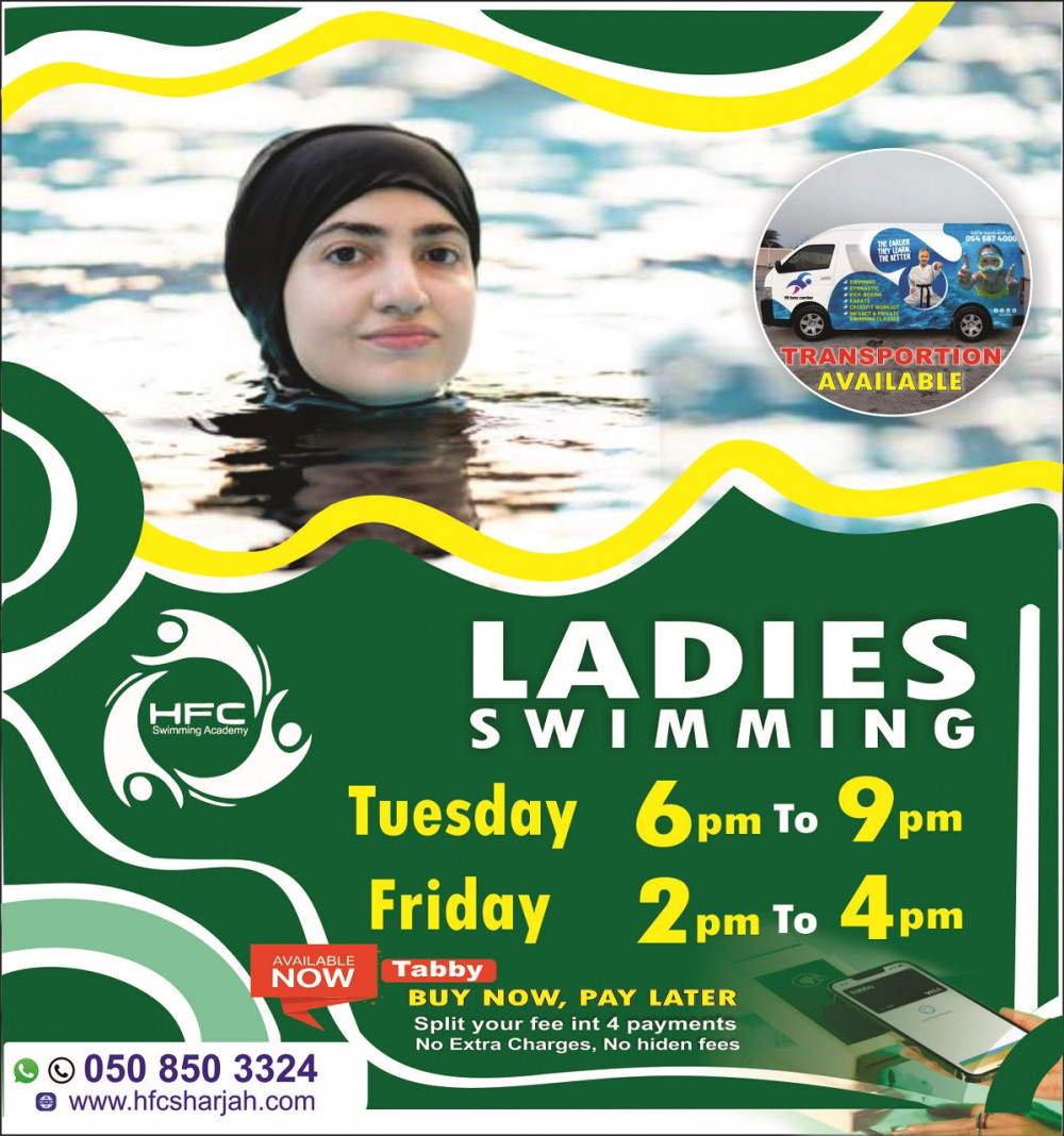 Ladies Swimming Skills Expert Instruction for a Splashing Good Time Fit Box Center Sharjah